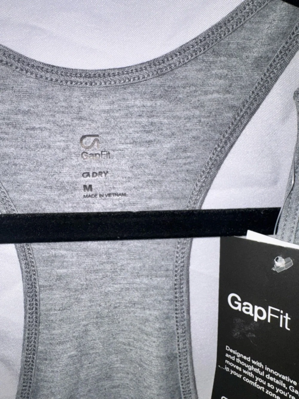GAP Light Gray Racerback Performance Tank - Picture 2 of 4
